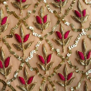 silk embroided